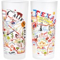 15oz Geography Glasses