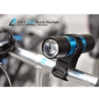 3-in-1 LED Bicycle Flashlight (Torch, MP3 Player, FM Radio)