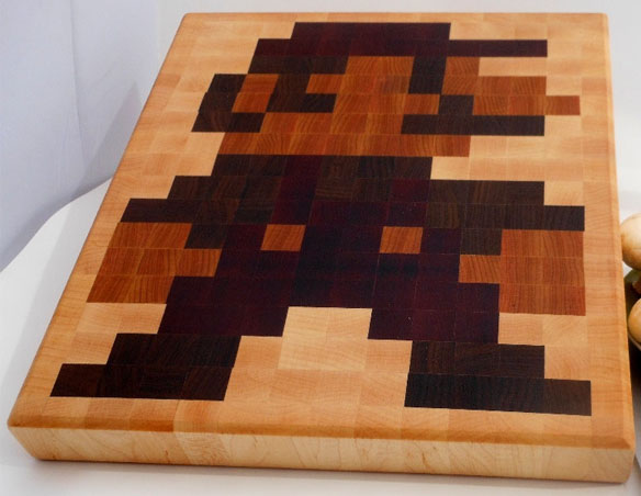 8-Bit Mario Cutting Board