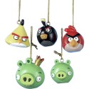 Angry Birds 5-Pack Mini Christmas Ornament Set