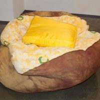 Baked Potato Bean Bag Chair with Butter Pillow