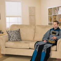 Batman Comfy Throw Blanket With Sleeves