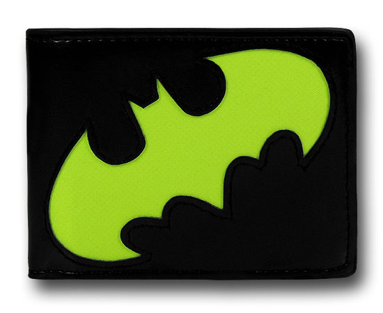 ... Batman symbol is bright yellow/green neon that looks pretty stunning