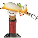 Blitzen on His Back Wine Bottle Stopper
