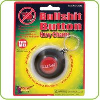 Bullshit Button Key Chain