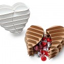 Cardboard Safari Heart Shaped Gift Box