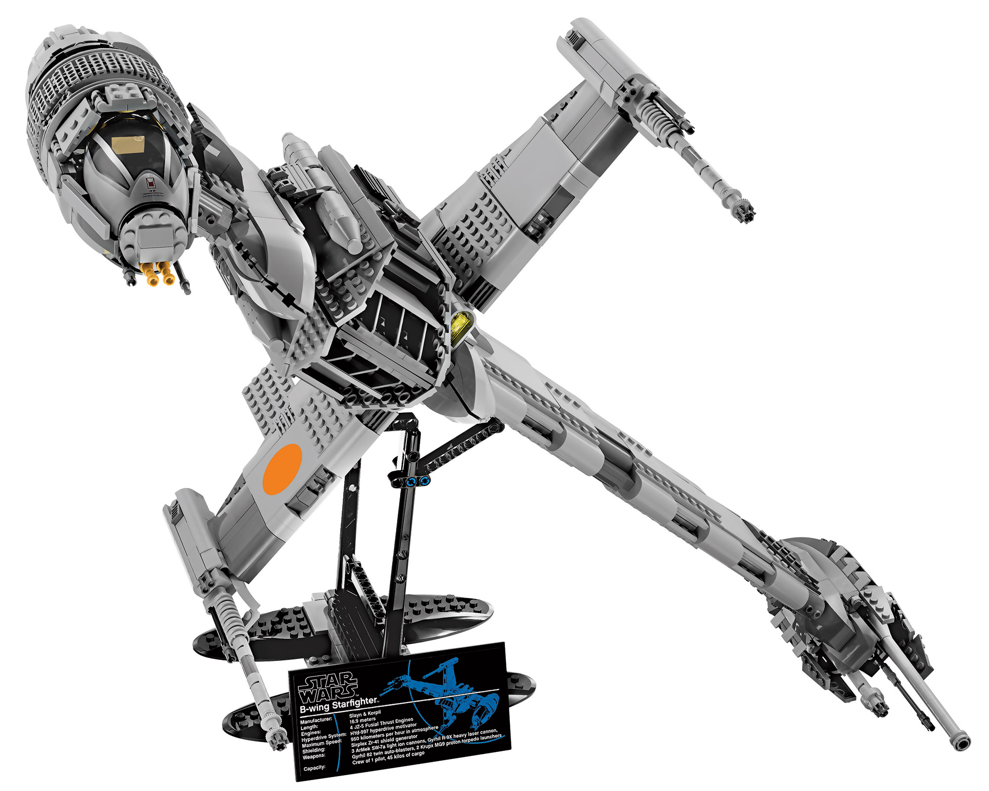 ... about LEGO EXCLUSIVE B WING STARFIGHTER STAR WARS SPACE SHIP
