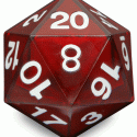 Critical Hit LED D20 Die