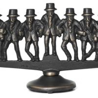 Dancing Rabbi Menorah