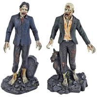Dead Walking Zombie Statue Set