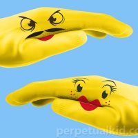 Dish Play Puppet Dish Gloves