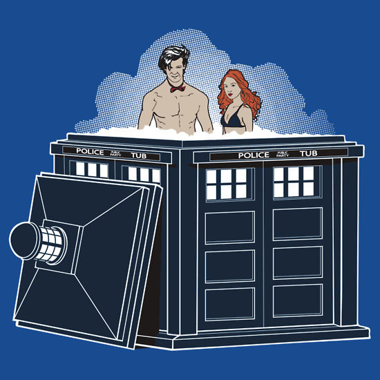 Doctor Who Hot Tub Time Machine T Shirt