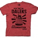 Doctor Who Vote No On Daleks Red T-Shirt