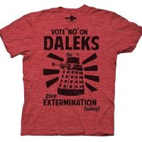 Doctor Who Vote No On Daleks Red T-Shirt