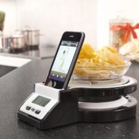 Electronic Kitchen Scale with iPod Station