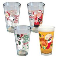Family Guy Holiday Pint Glass Set
