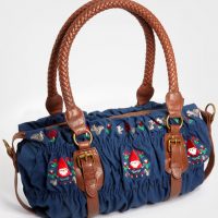 Garden Gnome Shirred Shoulder Bag