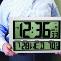 Giant Digital Atomic Wall Clock Thermometer