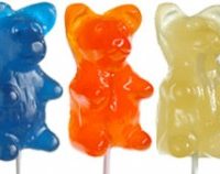 Giant Gummy Bears on a stick