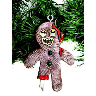 Gingerbread Zombie Christmas Ornament | GeekAlerts