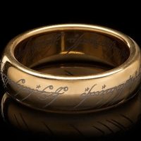 Gold-Plated Tungsten Carbide One Ring