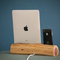 Handmade Wooden iPhone and iPad Docking Station