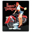 Harley-Davidson Babe Wash Tin Sign