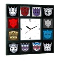 History of Transformers Decepticon and Autobot Clock