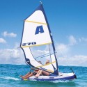 Inflatable Windsurfer And Sailboat