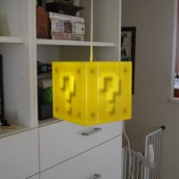 Interactive Super Mario Coin Block Pendant Lamp