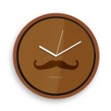 Kikkerland Mustache Wall Clock