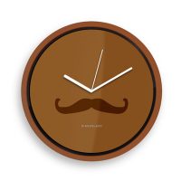 Kikkerland Mustache Wall Clock