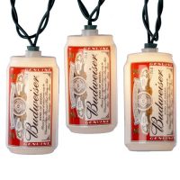 Kurt S. Adler Blow Mold Budweiser Can Light Set