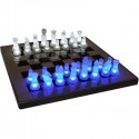 LED BlueWhite Glow Chess Set