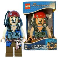LEGO Pirates of the Caribbean Jack Sparrow Minifigure Clock