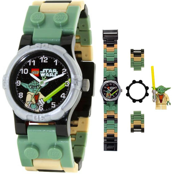 LEGO Star Wars Watch with Mini Figure Yoda with Interchangeable Parts