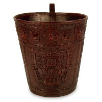 Leather Waste Basket