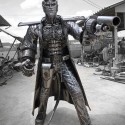 Life SIzed Metal Hellboy Sculpture