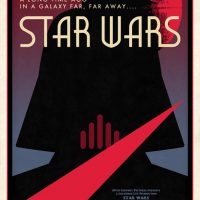 Limited Edition Designer Star Wars Movie Poster