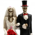 Love Never Dies - Bride and Groom Cake Toppers
