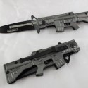 M4 Carbine Style Grey Folder Pocket Knife