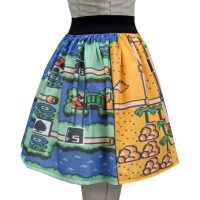 Mario World Two Levels Full Skirt