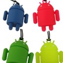 Mini Android Robot Keychain Straps 4 Pack