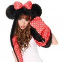 Minnie Mouse - Hooded Scarf and Mittens