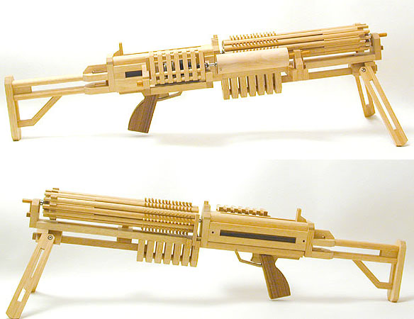  learn all about these awesome wooden rubber band guns at OGGCraft.jp