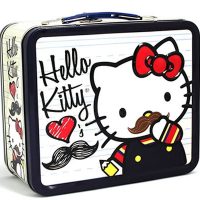 Mustache Hello Kitty Lunch Box