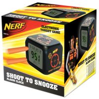 NERF Shoot to silence Alarm Clock