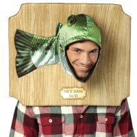 Nice Bass Trophy Head Costume