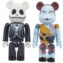 Nightmare Before Christmas Jack & Sally Bearbrick 2-Pack