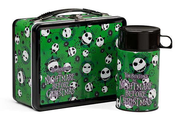 Nightmare Before Christmas styled metal lunch box Featuring the many ...